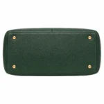 Varila Women's Leather Top Handle Satchel Handbag Forest Green - Image 4